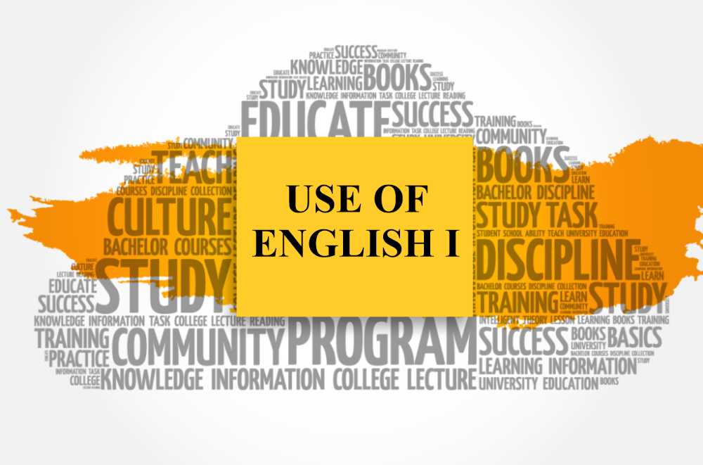Use of English I (GNS101) 2020_2021